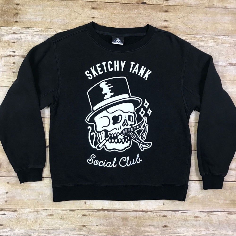 Sketchy Tank Social Club Crewneck Sweatshirt